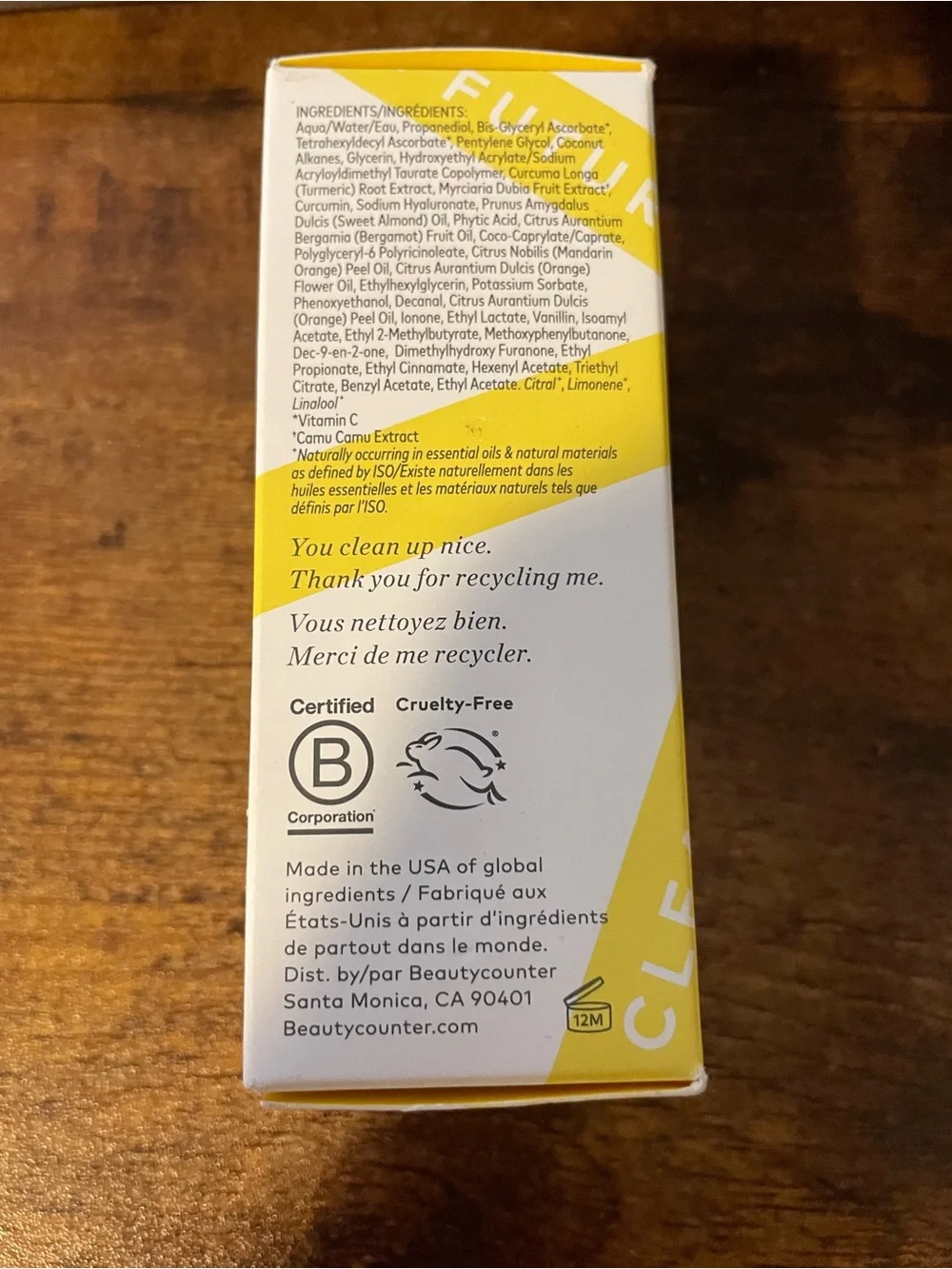 Beautycounter Counter+ All Bright C Serum 30ml Vitamin C Turmeric